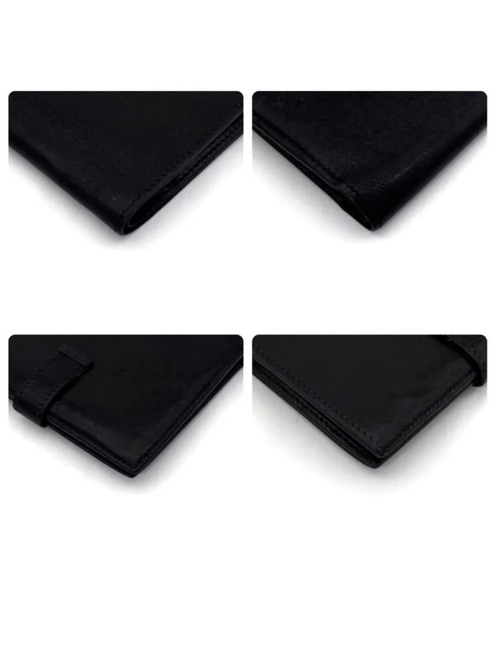 Hermes Bearn Compact Bifold Wallet Black Box Calf
